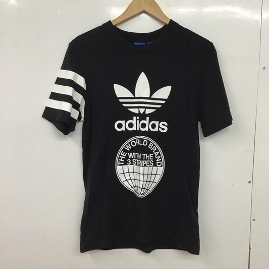 アディダス adidas Tシャツ 半袖 bp8893 半袖カットソー プリントTシャツ S ロゴ、文字 黒 / ブラック / black メンズ USED 古着 中古 10152291