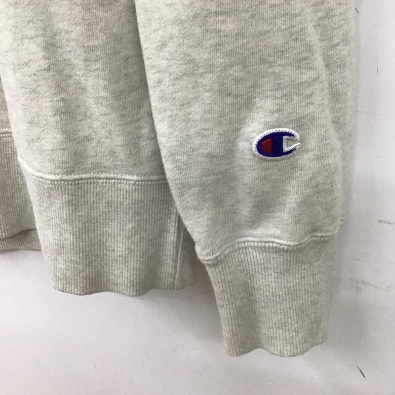 チャンピオン Champion トレーナー 長袖 長袖トレーナー スウェット クルーネック プルオーバー XL ロゴ、文字 灰 / グレー / gray メンズ USED 古着 中古 10152296