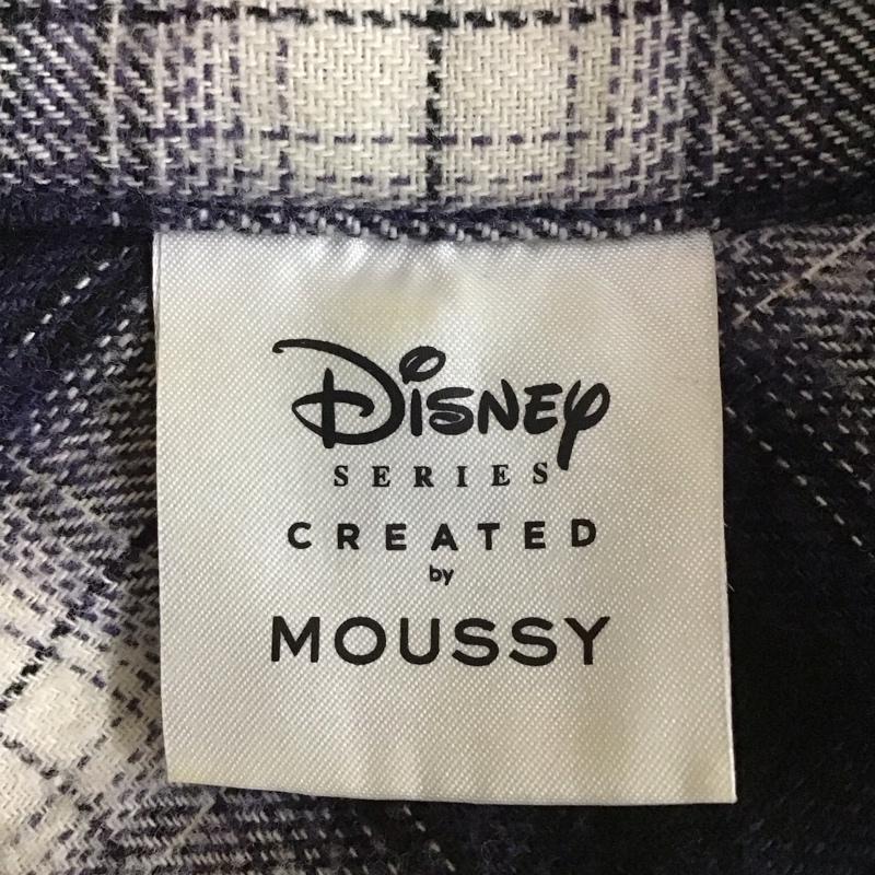 マウジー MOUSSY シャツ、ブラウス 長袖 010cat30-5090 長袖シャツ オンブレチェックシャツ ディズニー FREE チェック 青 / ブルー / blue レディース USED 古着 中古 10152306