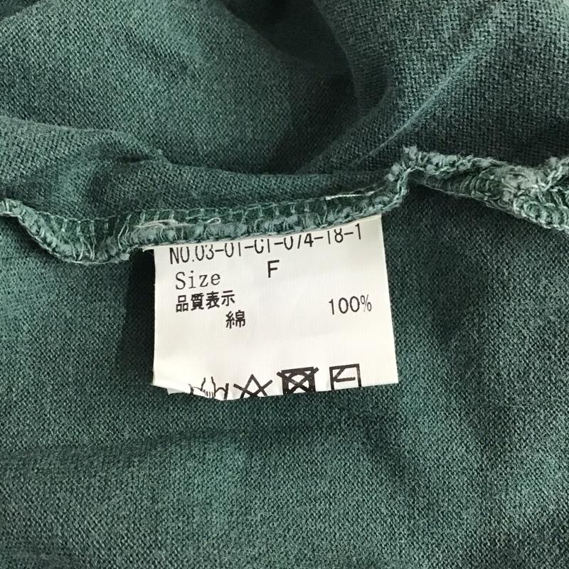 ビュルデサボン bulle de savon Tシャツ 半袖 半袖カットソー プリントTシャツ クルーネックカットソー FREE 無地 緑 / グリーン / green レディース USED 古着 中古 10152316