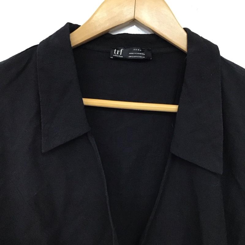 ザラティーアールエフ ZARA TRF カットソー 長袖 長袖カットソー 無地カットソー 長袖シャツ S 無地 黒 / ブラック / black レディース USED 古着 中古 10152317