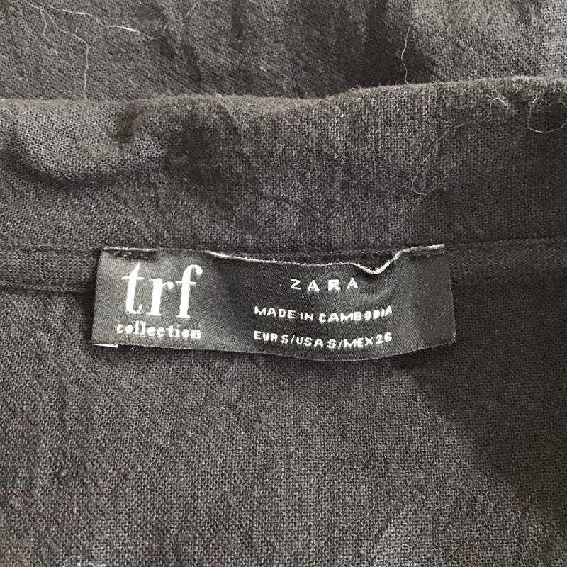 ザラティーアールエフ ZARA TRF カットソー 長袖 長袖カットソー 無地カットソー 長袖シャツ S 無地 黒 / ブラック / black レディース USED 古着 中古 10152317
