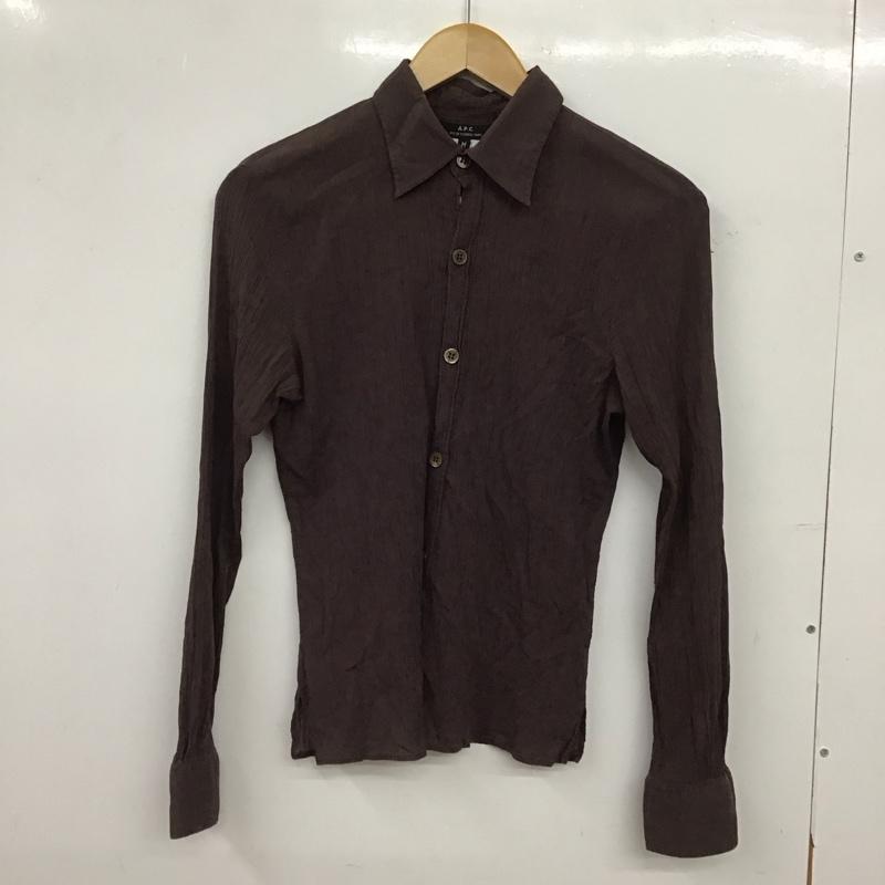 アーペーセー A.P.C. シャツ、ブラウス 長袖 長袖シャツ 無地シャツ カラーシャツ M 無地 茶 / ブラウン / brown レディース USED 古着 中古 10152318
