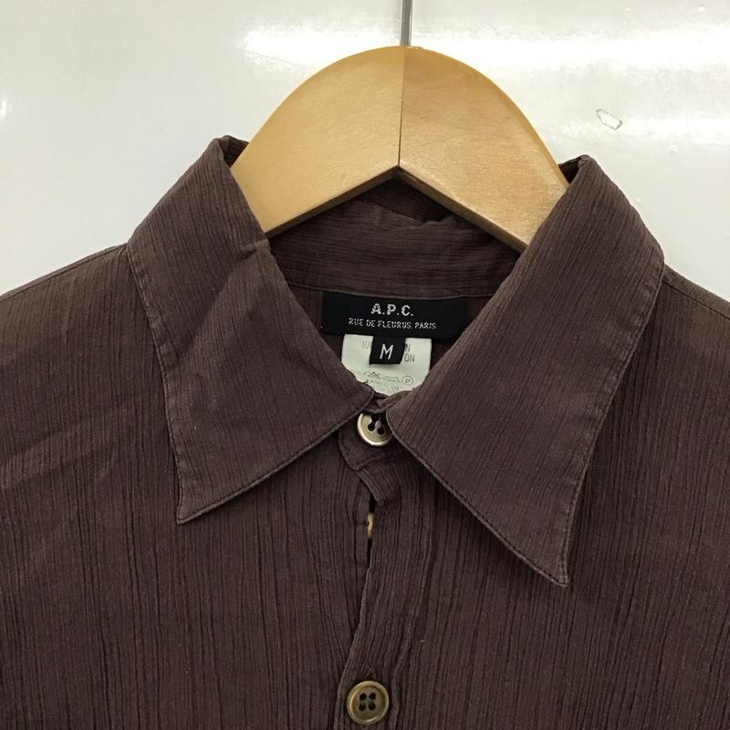 アーペーセー A.P.C. シャツ、ブラウス 長袖 長袖シャツ 無地シャツ カラーシャツ M 無地 茶 / ブラウン / brown レディース USED 古着 中古 10152318