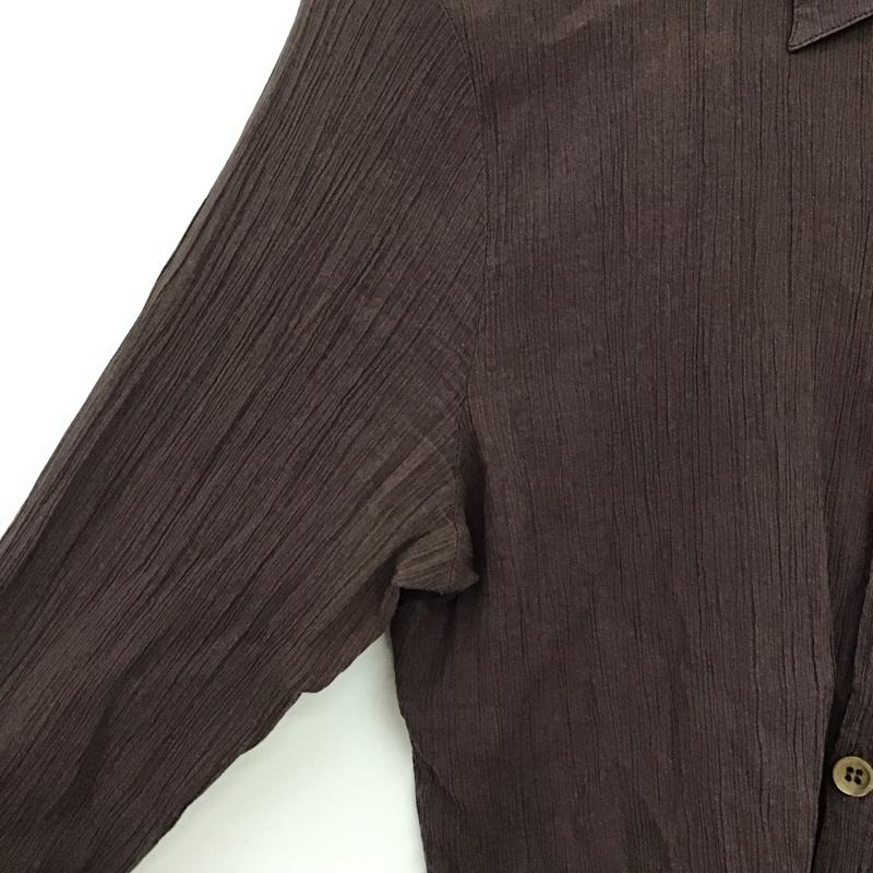アーペーセー A.P.C. シャツ、ブラウス 長袖 長袖シャツ 無地シャツ カラーシャツ M 無地 茶 / ブラウン / brown レディース USED 古着 中古 10152318