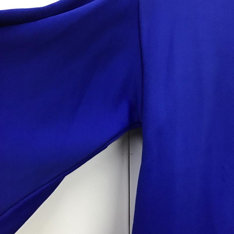ピンコ PINKO ワンピース ひざ丈スカート 半袖ワンピース フレアスカート クルーネック L 無地 青 / ブルー / blue レディース USED 古着 中古 10152323