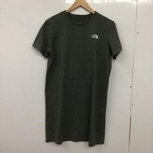 ザノースフェイス THE NORTH FACE ワンピース ひざ丈スカート nt7zq40b ワンピース S ロゴ、文字 カーキ / カーキ / khaki レディース USED 古着 中古 10152334