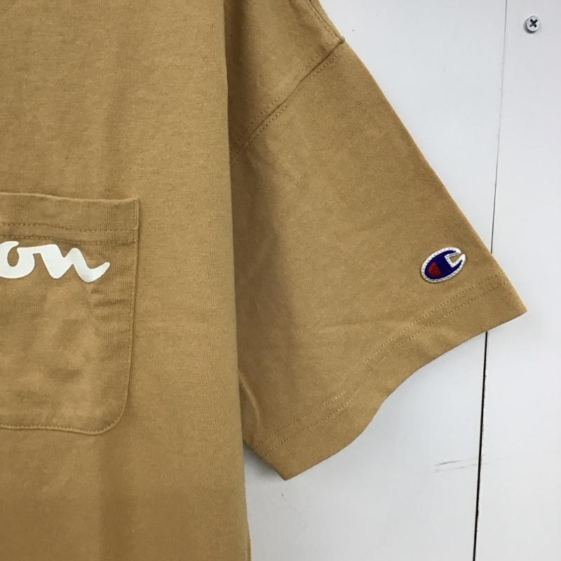 チャンピオン Champion ワンピース ロングスカート 半袖ロングワンピース プリントワンピース FREE ロゴ、文字 ベージュ / ベージュ / beige レディース USED 古着 中古 10152336