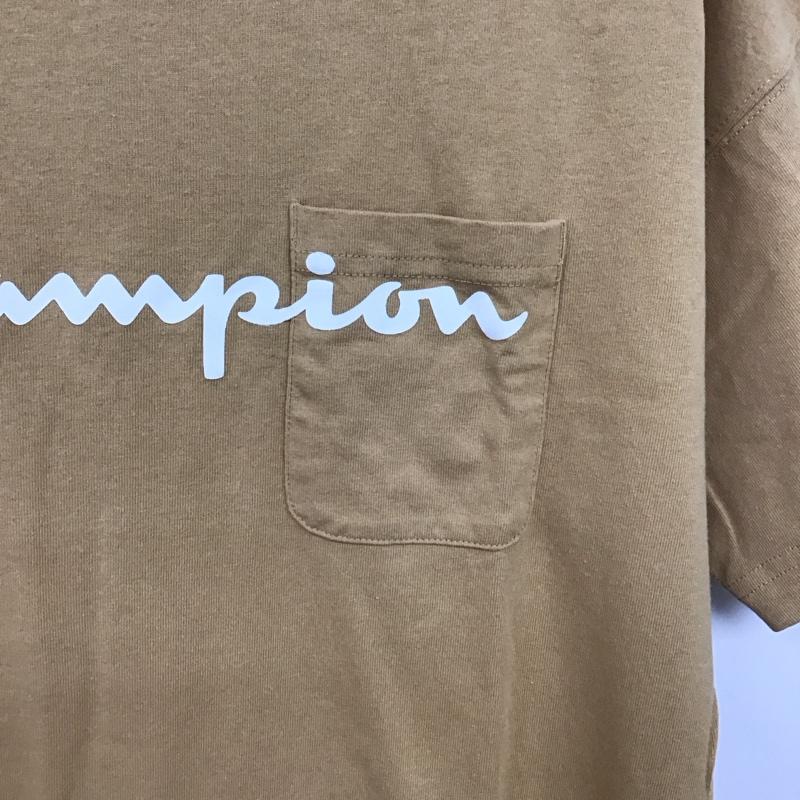 チャンピオン Champion ワンピース ロングスカート 半袖ロングワンピース プリントワンピース FREE ロゴ、文字 ベージュ / ベージュ / beige レディース USED 古着 中古 10152336