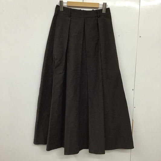 ザラ ZARA スカート ロングスカート ロングスカート フレアスカート カジュアルスカート S 無地 茶 / ブラウン / brown レディース USED 古着 中古 10152338