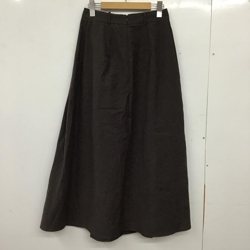 ザラ ZARA スカート ロングスカート ロングスカート フレアスカート カジュアルスカート S 無地 茶 / ブラウン / brown レディース USED 古着 中古 10152338