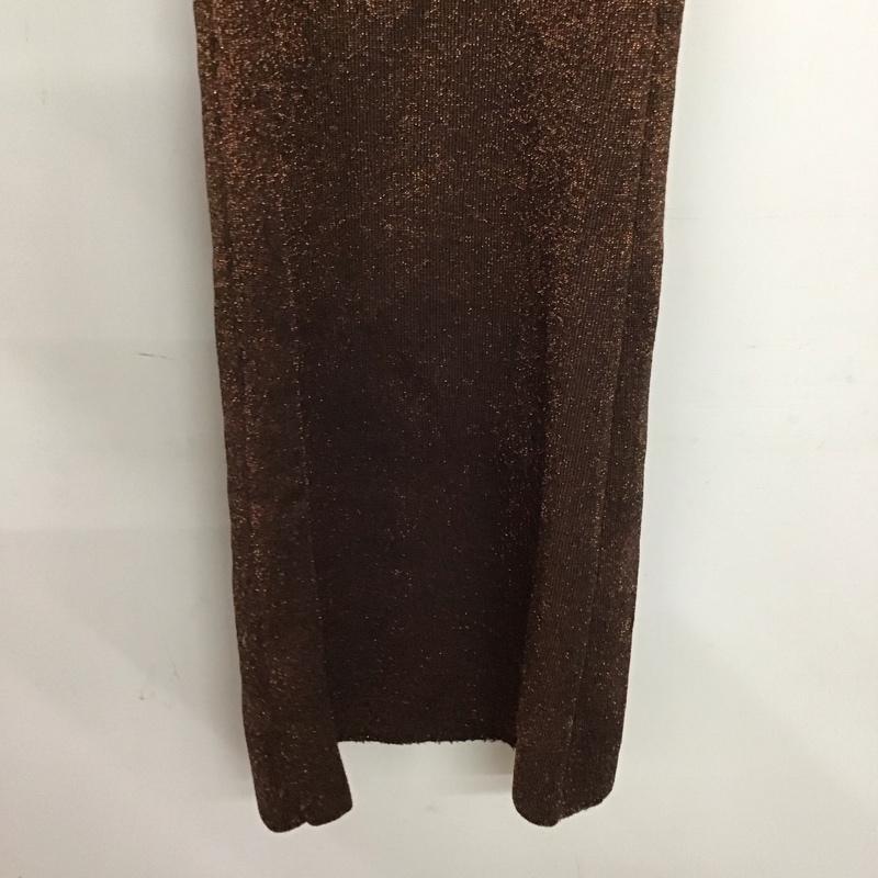 マウジー MOUSSY パンツ ワークパンツ、ペインターパンツ 010ea270-5170 FLAREKNITパンツ 1 無地 茶 / ブラウン / brown レディース USED 古着 中古 10152345