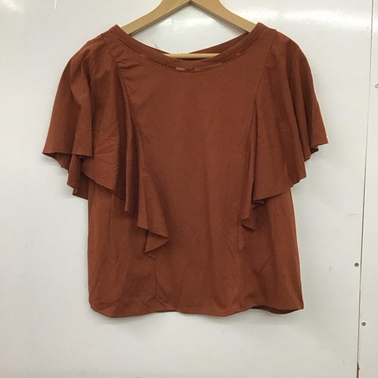 ニコアンド niko and... カットソー 半袖 半袖カットソー フレア袖 3 無地 茶 / ブラウン / brown レディース USED 古着 中古 10152346