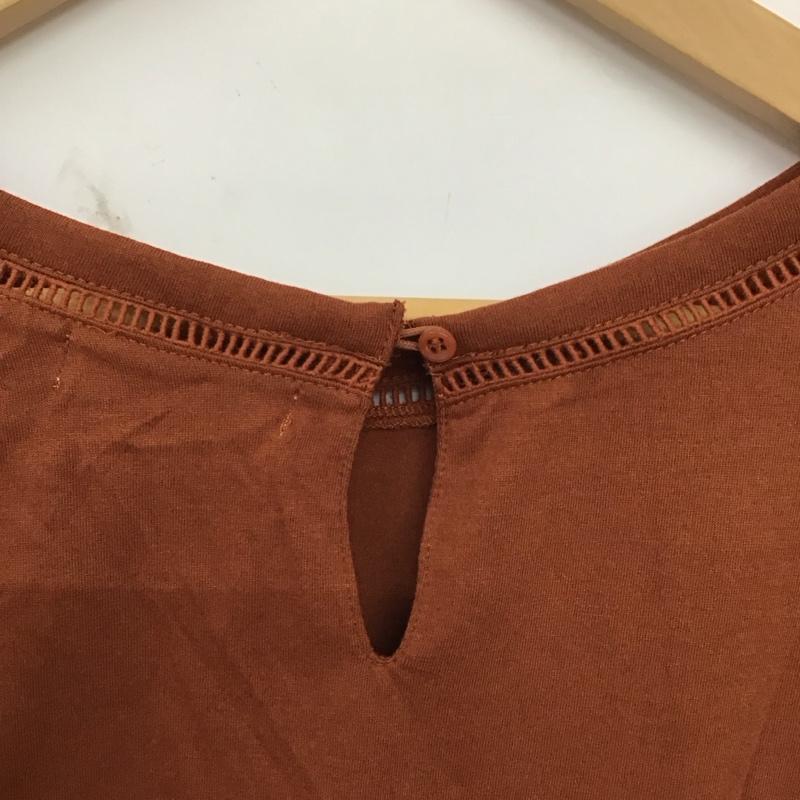 ニコアンド niko and... カットソー 半袖 半袖カットソー フレア袖 3 無地 茶 / ブラウン / brown レディース USED 古着 中古 10152346