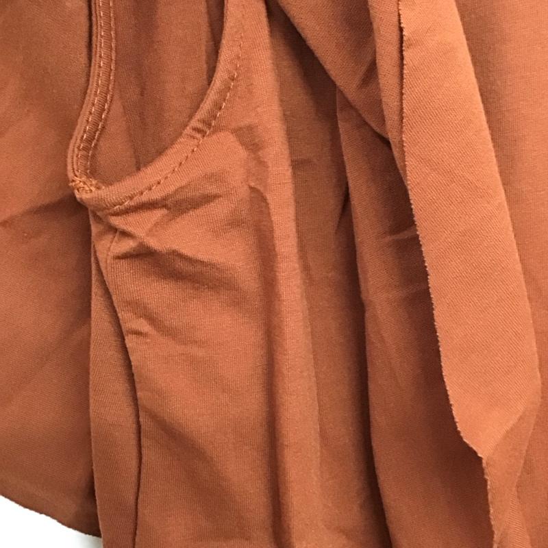 ニコアンド niko and... カットソー 半袖 半袖カットソー フレア袖 3 無地 茶 / ブラウン / brown レディース USED 古着 中古 10152346