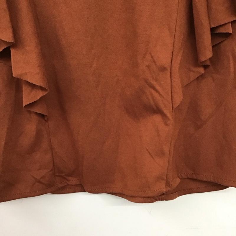 ニコアンド niko and... カットソー 半袖 半袖カットソー フレア袖 3 無地 茶 / ブラウン / brown レディース USED 古着 中古 10152346