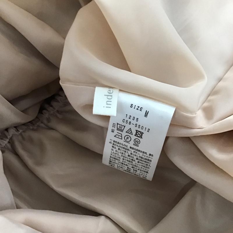 インデックス index ワンピース ロングスカート 長袖ロングワンピース フレアスカート M 無地 ベージュ / ベージュ / beige レディース USED 古着 中古 10152349