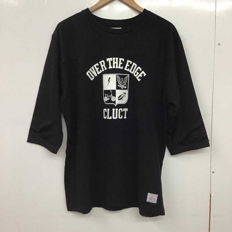 クラクト CLUCT Tシャツ 半袖 半袖カットソー プリントTシャツ クルーネックカットソー L プリント 黒 / ブラック / black メンズ USED 古着 中古 10152353