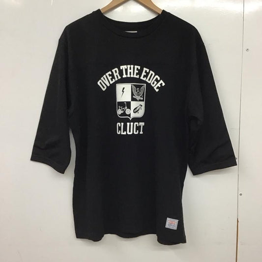 クラクト CLUCT Tシャツ 半袖 半袖カットソー プリントTシャツ クルーネックカットソー L プリント 黒 / ブラック / black メンズ USED 古着 中古 10152353