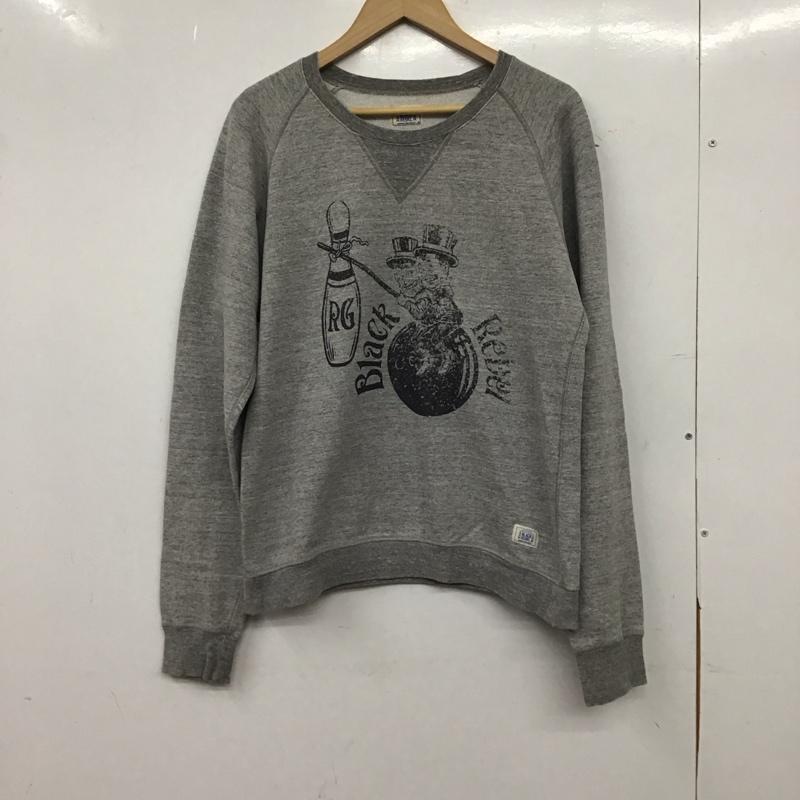 ルードギャラリー RUDE GALLERY トレーナー 長袖 長袖トレーナー スウェット クルーネック プルオーバー S プリント 灰 / グレー / gray メンズ USED 古着 中古 10152354