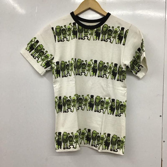 ラットランド RAT LAND Tシャツ 半袖 半袖カットソー プリントTシャツ クルーネックカットソー S プリント 白 / ホワイト / white メンズ USED 古着 中古 10152355