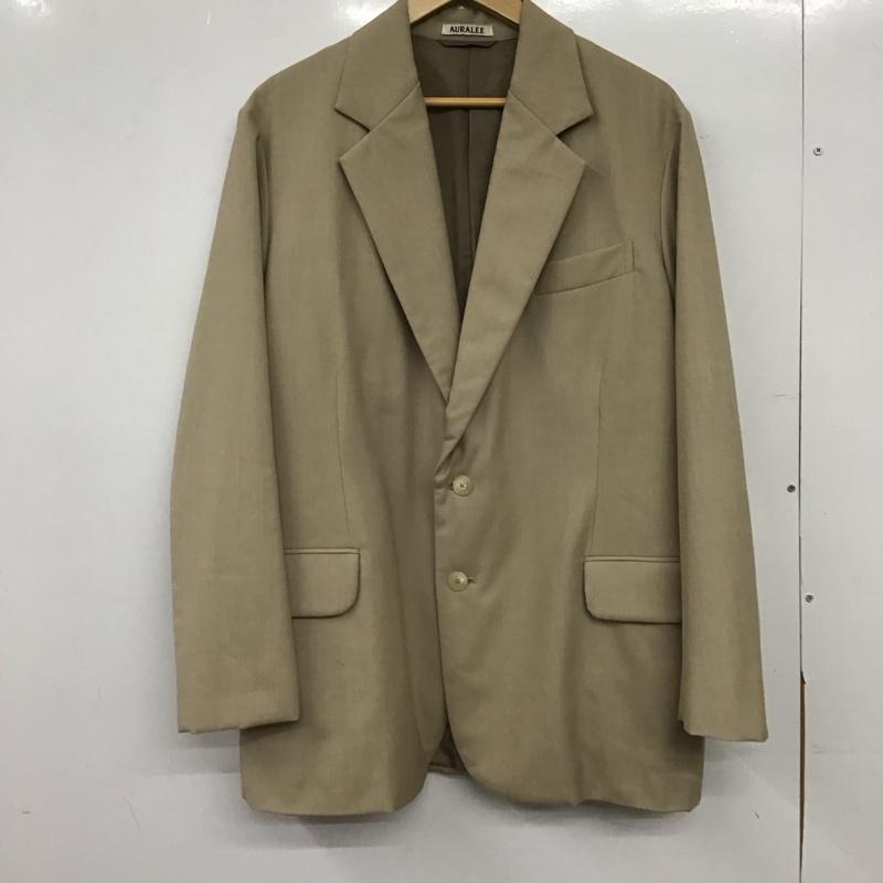 オーラリー AURALEE ジャケット、上着 ジャケット、ブレザー a22aj01tw テーラードジャケット カジュアルジャケット 3 無地 ベージュ / ベージュ / beige メンズ USED 古着 中古 10152365