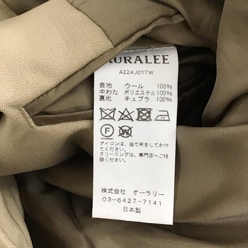 オーラリー AURALEE ジャケット、上着 ジャケット、ブレザー a22aj01tw テーラードジャケット カジュアルジャケット 3 無地 ベージュ / ベージュ / beige メンズ USED 古着 中古 10152365