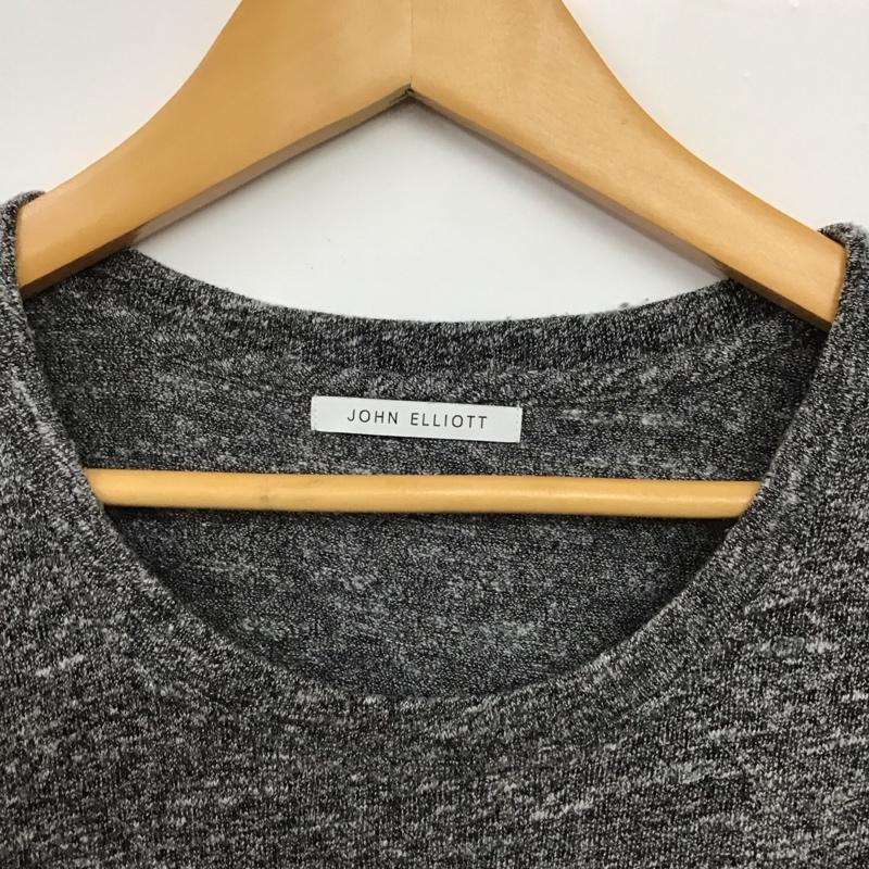 ジョンエリオット JOHN ELLIOTT Tシャツ 半袖 半袖カットソー プリントTシャツ クルーネックカットソー 2 無地 灰 / グレー / gray メンズ USED 古着 中古 10152367