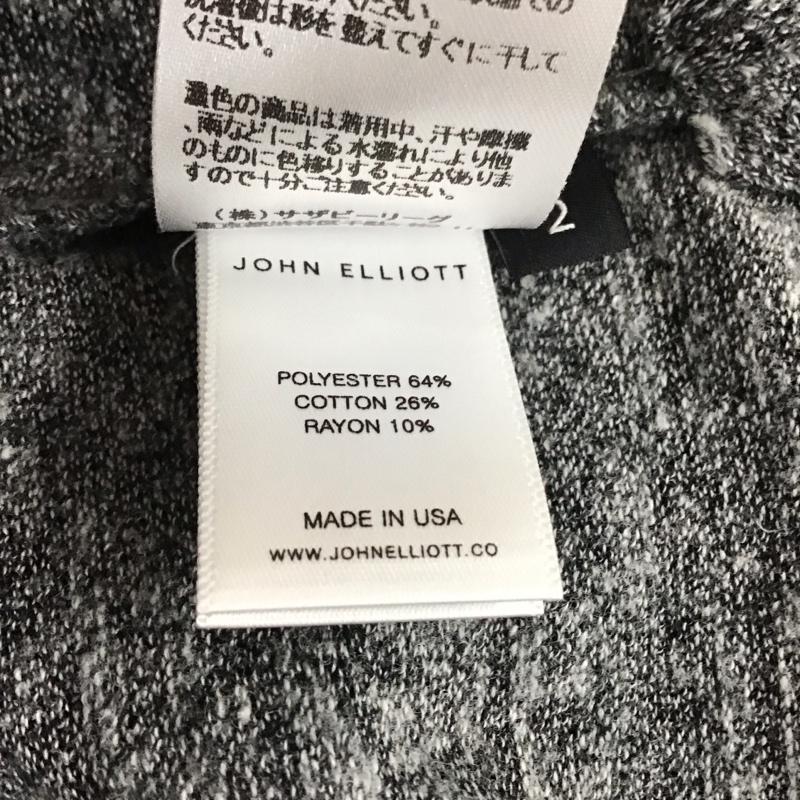 ジョンエリオット JOHN ELLIOTT Tシャツ 半袖 半袖カットソー プリントTシャツ クルーネックカットソー 2 無地 灰 / グレー / gray メンズ USED 古着 中古 10152367