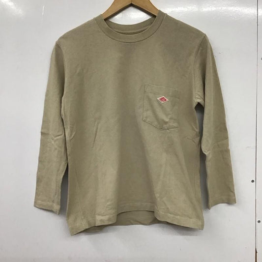 ダントン Danton カットソー 長袖 長袖カットソー ロゴカットソー クルーネック 34 ロゴ、文字 ベージュ / ベージュ / beige レディース USED 古着 中古 10152369
