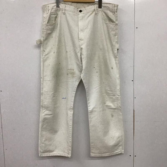 ディッキーズ Dickies パンツ ワークパンツ、ペインターパンツ ワークパンツ ワイドパンツ カジュアルパンツ 40インチ 無地 白 / ホワイト / white メンズ USED 古着 中古 10152379