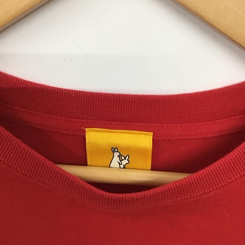 エフアールツー FR2 カットソー 長袖 長袖カットソー プリントカットソー クルーネック L ロゴ、文字 赤 / レッド / red メンズ USED 古着 中古 10152384