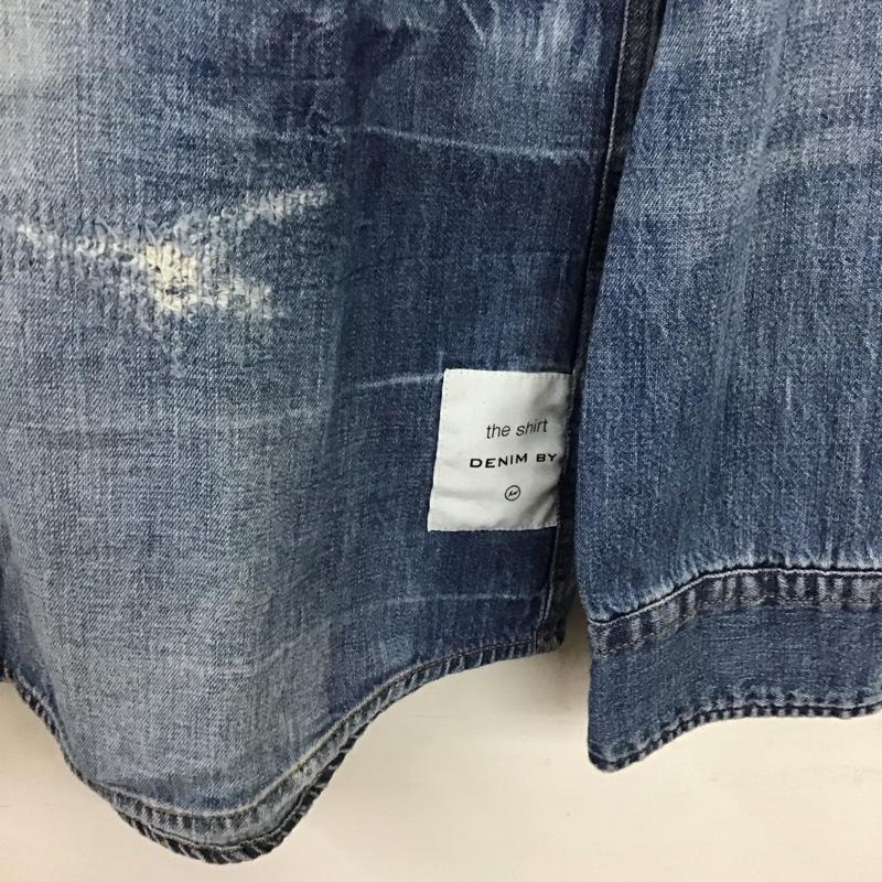 フラグメント FRAGMENT シャツ、ブラウス 長袖 長袖シャツ デニムシャツ カラーシャツ M プリント インディゴ / インディゴ / Indigo メンズ USED 古着 中古 10152386