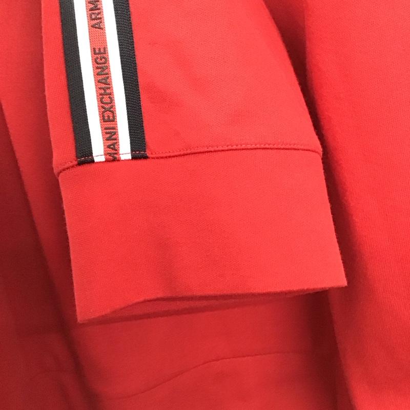 アルマーニエクスチェンジ ARMANI EXCHANGE トレーナー 長袖 長袖トレーナー スウェット クルーネック プルオーバー XL ロゴ、文字 赤 / レッド / red メンズ USED 古着 中古 10152388