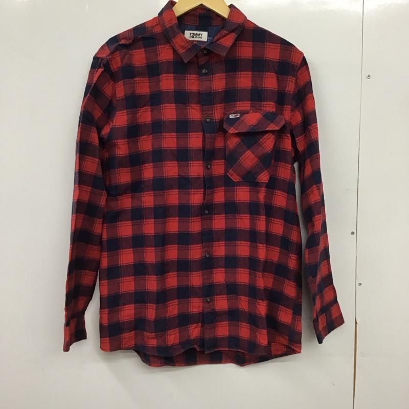 トミー ジーンズ TOMMY JEANS シャツ、ブラウス 長袖 長袖シャツ チェックシャツ カラーシャツ L チェック マルチカラー / マルチカラー / multicolor メンズ USED 古着 中古 10152393