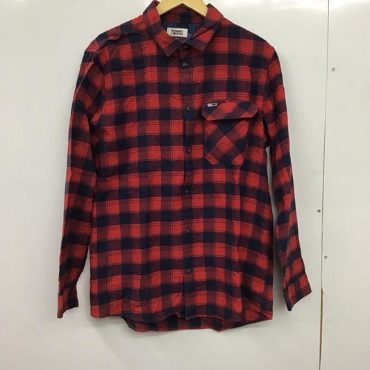 トミー ジーンズ TOMMY JEANS シャツ、ブラウス 長袖 長袖シャツ チェックシャツ カラーシャツ L チェック マルチカラー / マルチカラー / multicolor メンズ USED 古着 中古 10152393