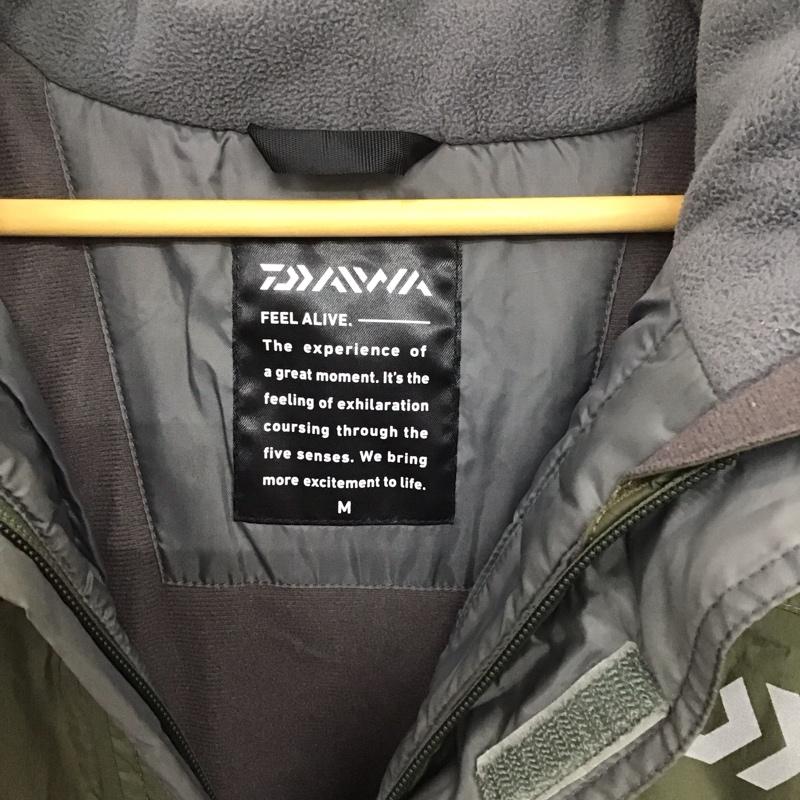 ダイワ DAIWA ジャケット、上着 ジャンパー、ブルゾン ジップアップジャケット ナイロンジャケットパーカー アウター M ロゴ、文字 カーキ / カーキ / khaki メンズ USED 古着 中古 10152395