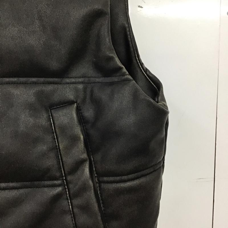 ザラ ZARA ベスト ベスト ジップアップベスト ダウンベスト ノースリーブ S 無地 ダークグレー / ダークグレー / レディース USED 古着 中古 10152396