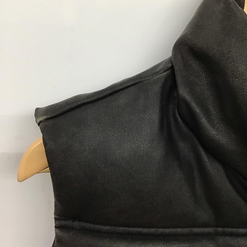 ザラ ZARA ベスト ベスト ジップアップベスト ダウンベスト ノースリーブ S 無地 ダークグレー / ダークグレー / レディース USED 古着 中古 10152396