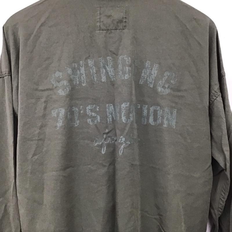 マウジー MOUSSY シャツ、ブラウス 長袖 0108sb30-1960 長袖シャツ 無地シャツ FREE 無地 カーキ / カーキ / khaki レディース USED 古着 中古 10152397