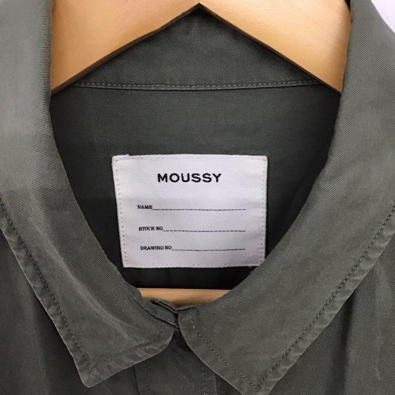 マウジー MOUSSY シャツ、ブラウス 長袖 0108sb30-1960 長袖シャツ 無地シャツ FREE 無地 カーキ / カーキ / khaki レディース USED 古着 中古 10152397