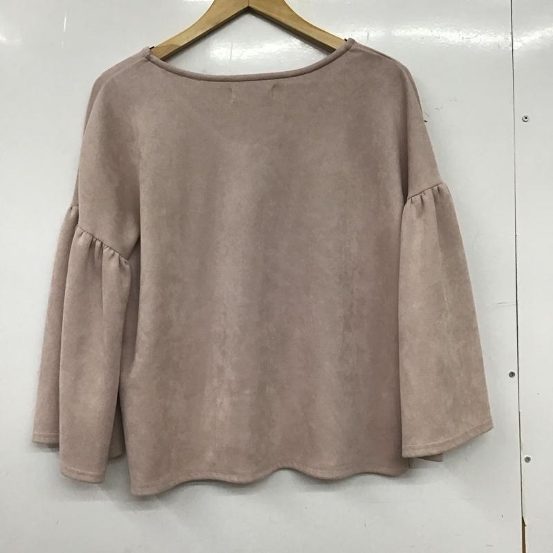 セポ cepo カットソー 長袖 長袖カットソー 無地カットソー ワイドネック フレア袖 M 無地 桃 / ピンク / pink レディース USED 古着 中古 10152399