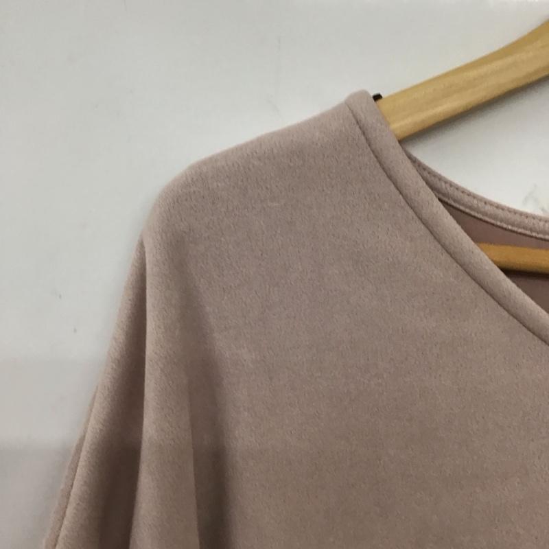 セポ cepo カットソー 長袖 長袖カットソー 無地カットソー ワイドネック フレア袖 M 無地 桃 / ピンク / pink レディース USED 古着 中古 10152399
