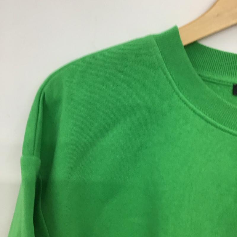 ザラ ZARA トレーナー 長袖 長袖トレーナー スウェット クルーネック プルオーバー L 無地 緑 / グリーン / green レディース USED 古着 中古 10152401