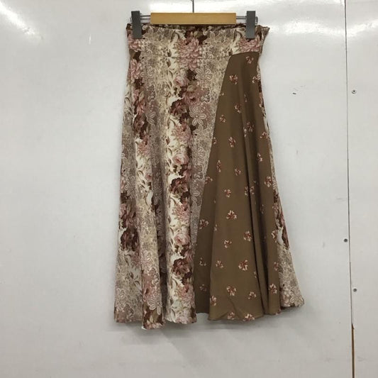 ジルスチュアート JILLSTUART スカート ひざ丈スカート フレアスカート カジュアルスカート S プリント マルチカラー / マルチカラー / multicolor レディース USED 古着 中古 10152407