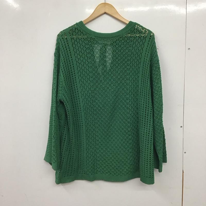 ローリーズファーム LOWRYS FARM カットソー 長袖 長袖カットソー 長袖ニット FREE 無地 緑 / グリーン / green レディース USED 古着 中古 10152414