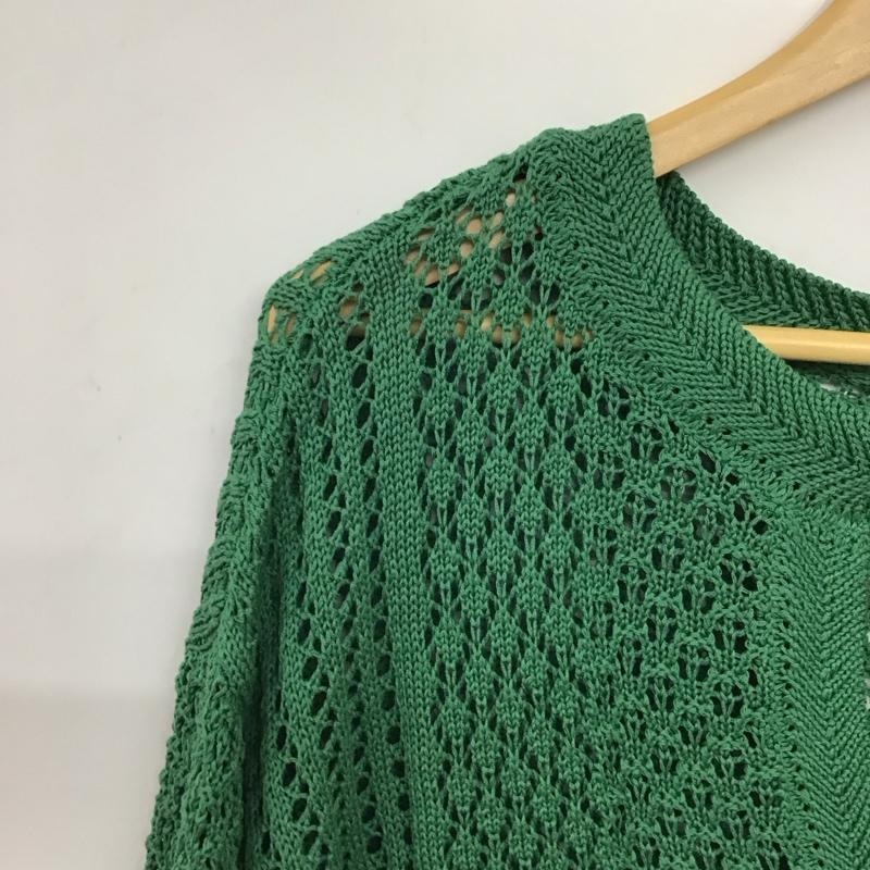 ローリーズファーム LOWRYS FARM カットソー 長袖 長袖カットソー 長袖ニット FREE 無地 緑 / グリーン / green レディース USED 古着 中古 10152414