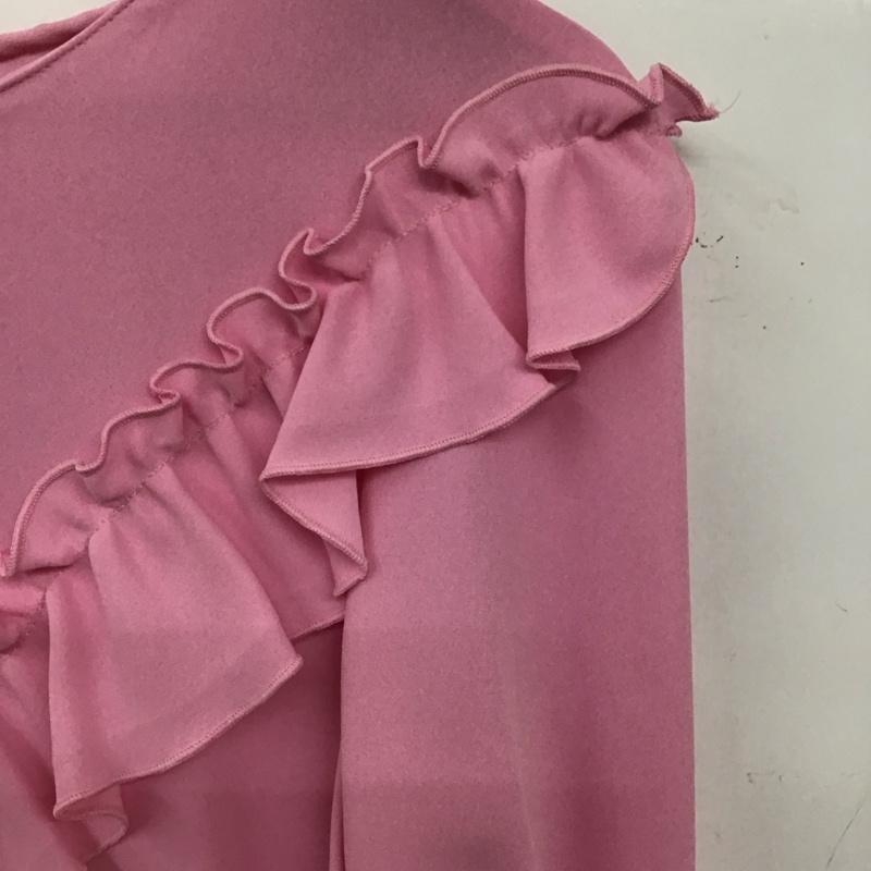 ザラベーシック ZARA BASIC カットソー 長袖 長袖カットソー 無地カットソー フレア袖 S 無地 桃 / ピンク / pink レディース USED 古着 中古 10152415