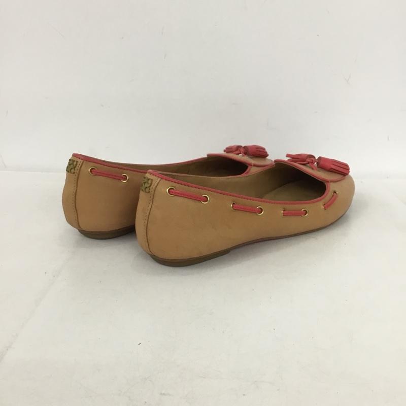 コーチ COACH パンプス パンプス タッセル 箱有 36 無地 ベージュ / ベージュ / beige X 桃 / ピンク / pink レディース USED 古着 中古 10152421