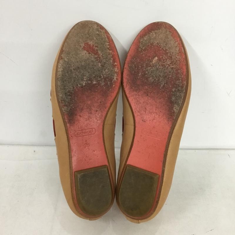 コーチ COACH パンプス パンプス タッセル 箱有 36 無地 ベージュ / ベージュ / beige X 桃 / ピンク / pink レディース USED 古着 中古 10152421